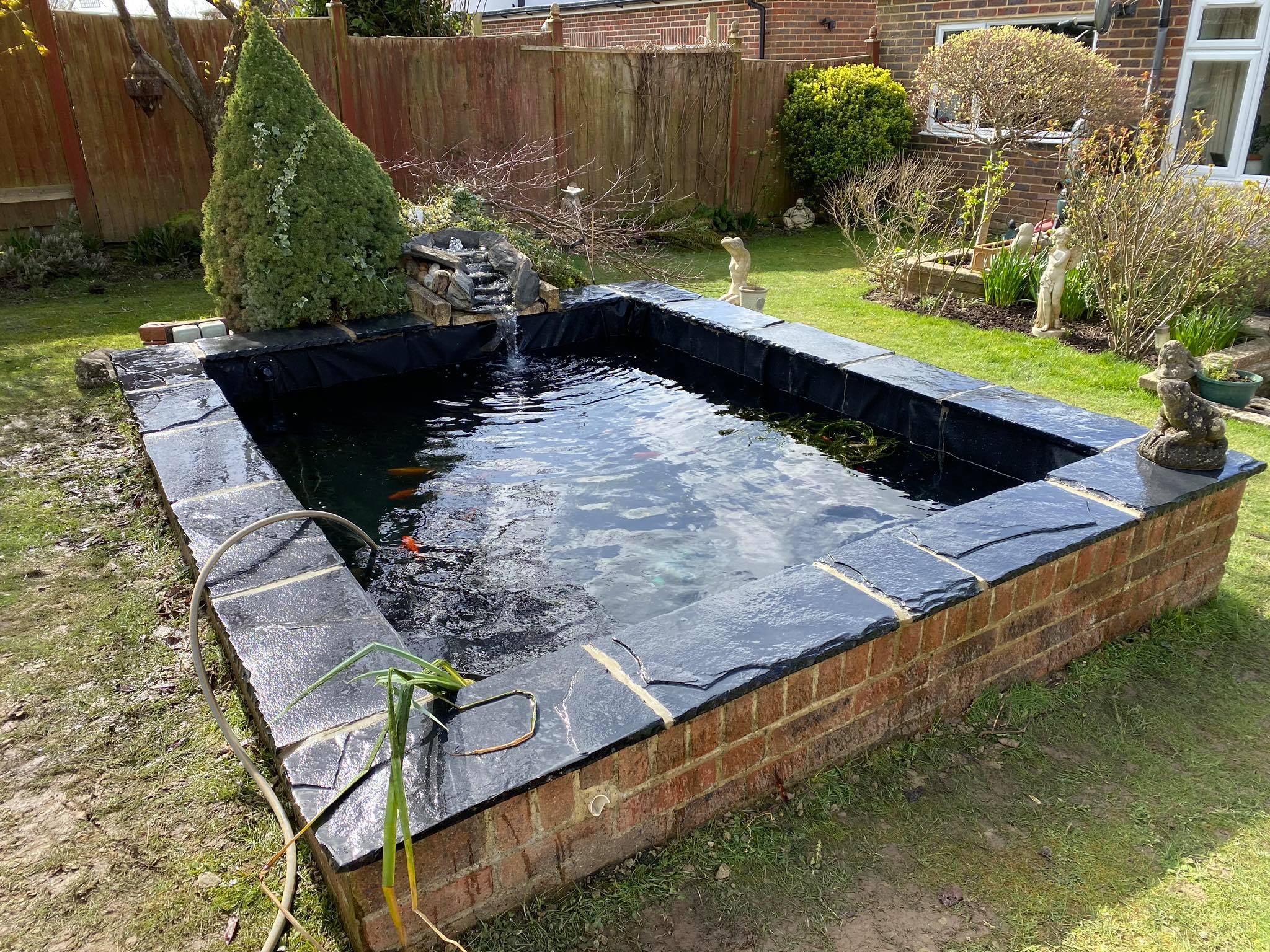 Small, medium and large ponds are easily cleaned in Surrey